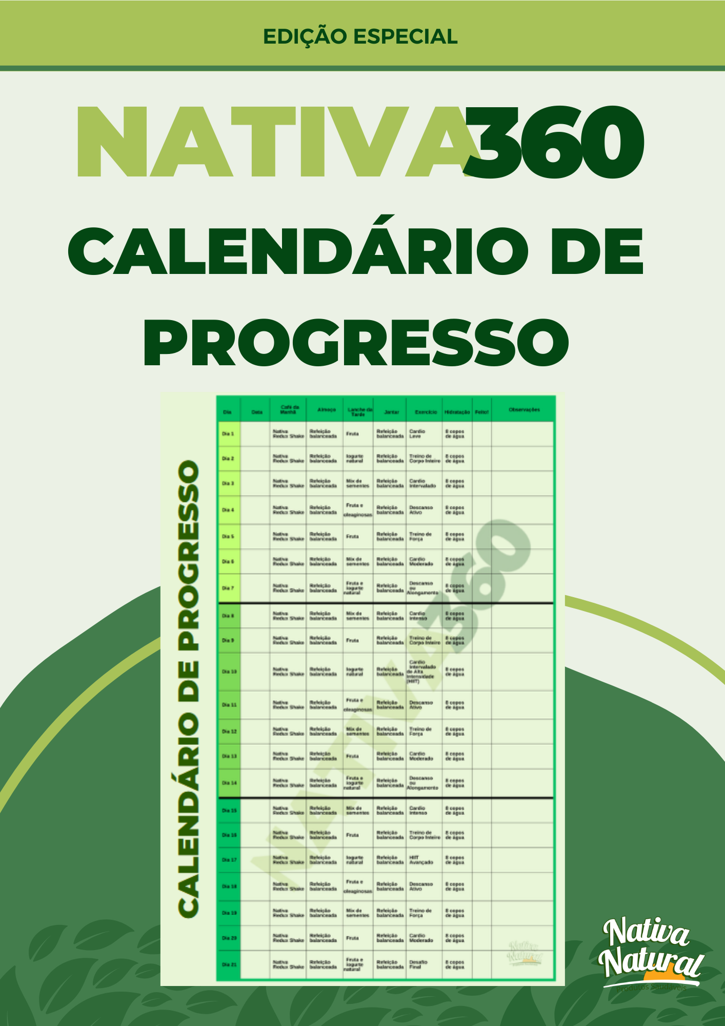 Calendário de Progresso